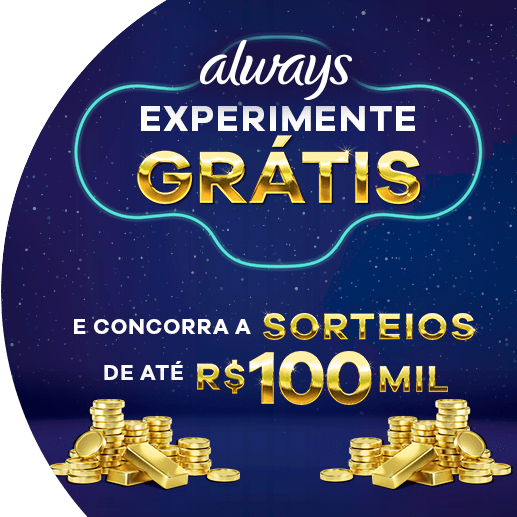 aways-gratis Experimente Always Grátis | Amostras e Promoções