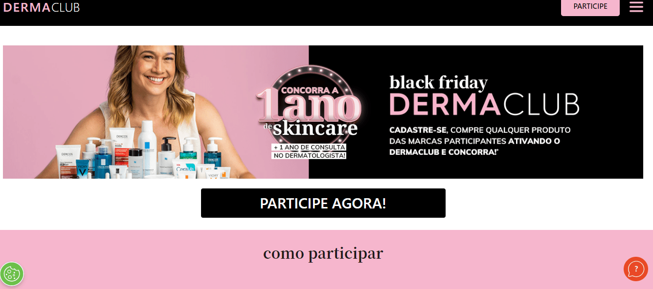 derma-clube-amostra-gratis-promocao Concorra 1 ano de Skincare Grátis