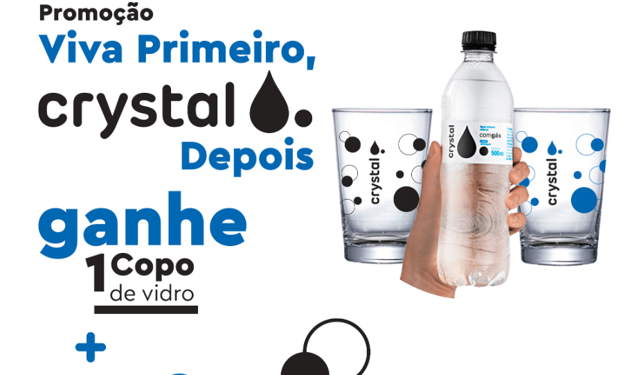 promocao-agua-crystal Brinde: Copo Exclusivo da Crystal Água Mineral
